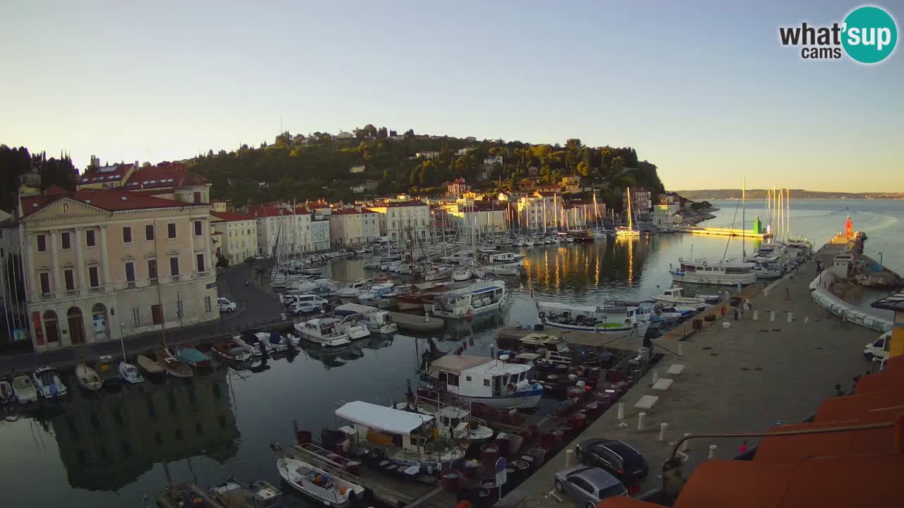 Live-Webcam aus Piran “Mandrač” – Erstaunliche Live-Ansicht von Villa Piranesi