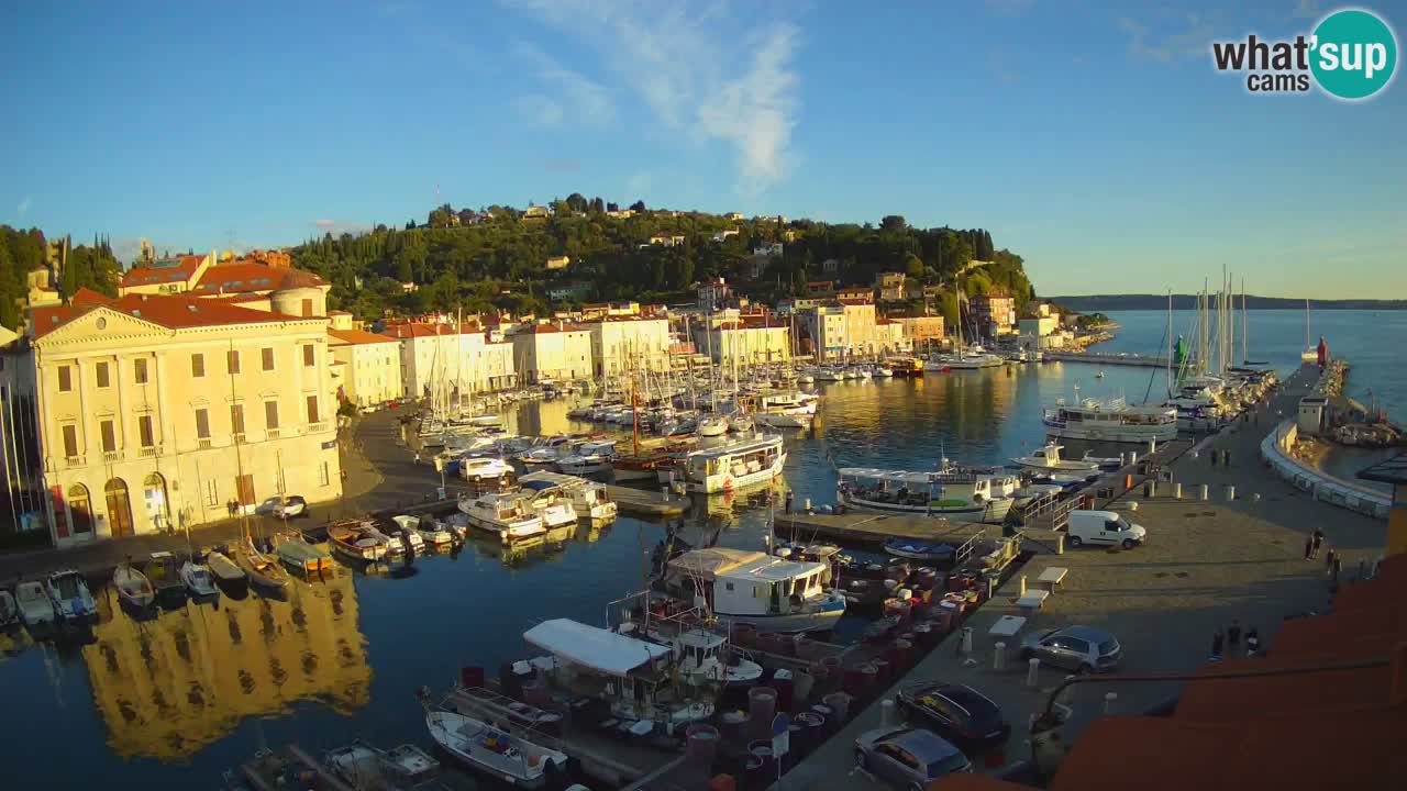 Live webcam from Piran “Mandrač” – Amazing live view from Villa Piranesi