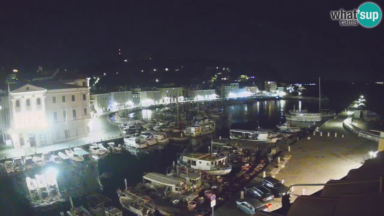 Webcam en direct de Piran “Mandrač” – Incroyable vue en direct de la Villa Piranesi