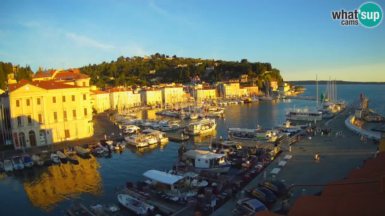 Live webcam from Piran “Mandrač” – Amazing live view from Villa Piranesi