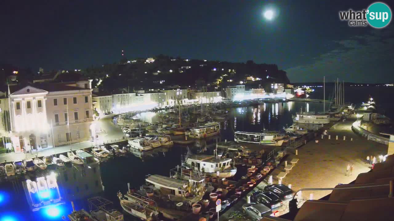 Live webcam da Pirano “Mandrač” – Splendida vista live da Villa Piranesi