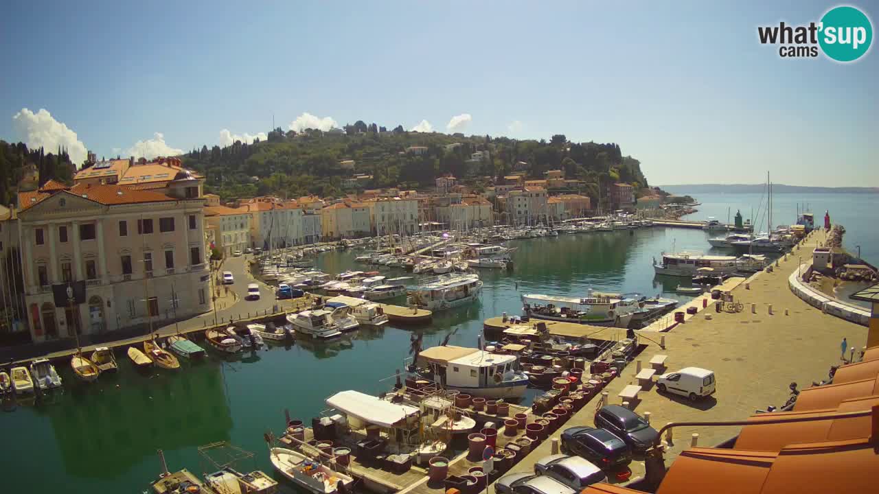 Live webcam from Piran “Mandrač” – Amazing live view from Villa Piranesi