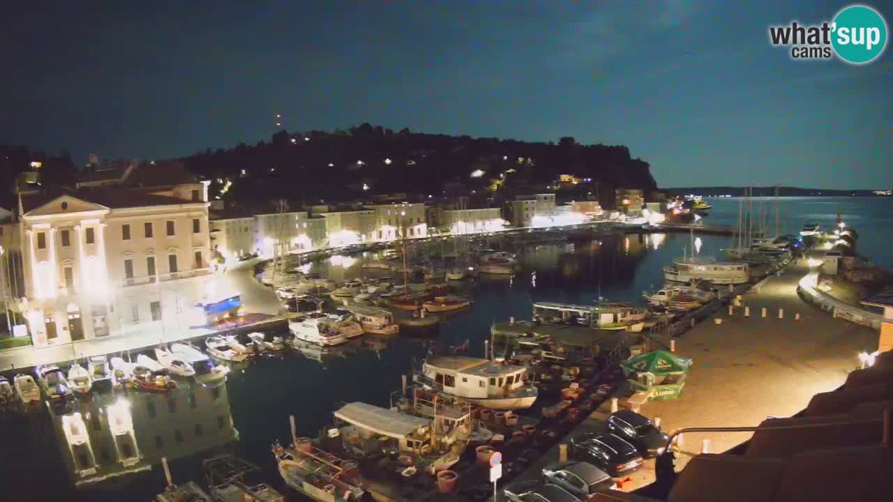 Live webcam da Pirano “Mandrač” – Splendida vista live da Villa Piranesi