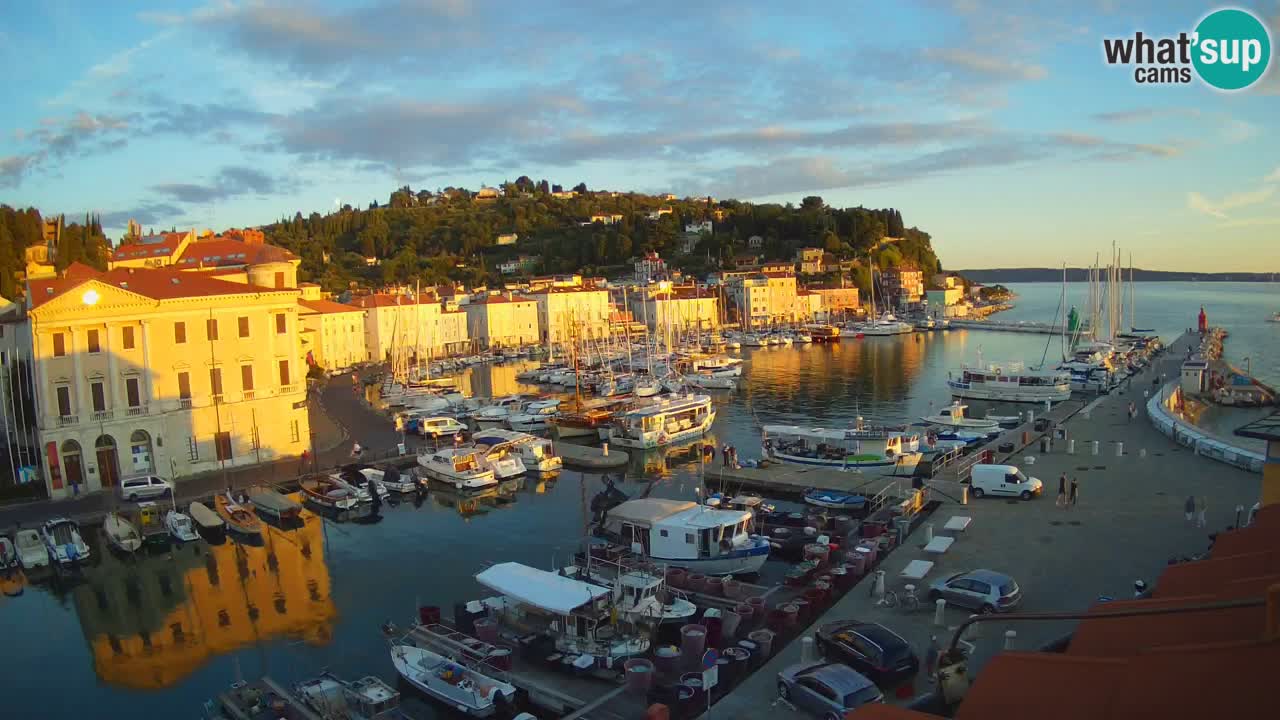 Live-Webcam aus Piran “Mandrač” – Erstaunliche Live-Ansicht von Villa Piranesi