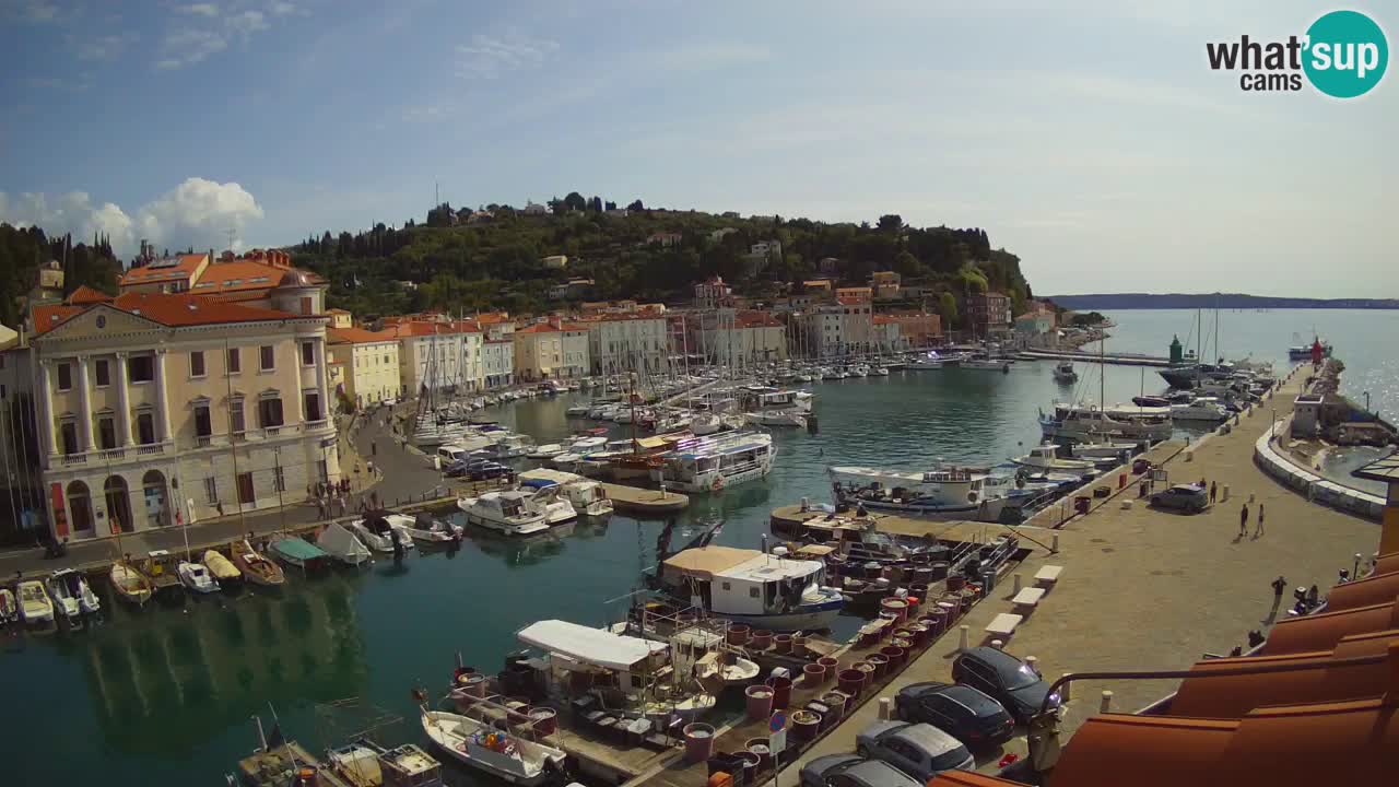 Live webcam from Piran “Mandrač” – Amazing live view from Villa Piranesi