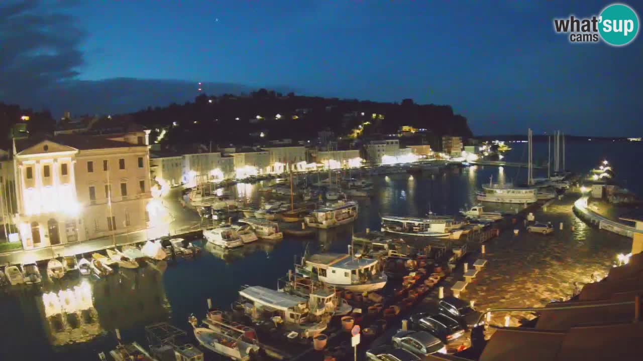 Live webcam da Pirano “Mandrač” – Splendida vista live da Villa Piranesi