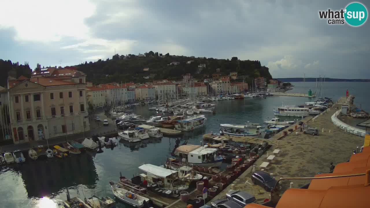 Live webcam da Pirano “Mandrač” – Splendida vista live da Villa Piranesi