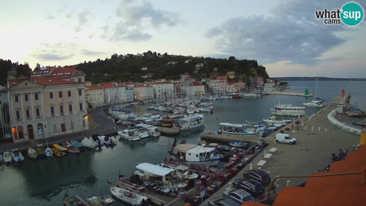 Live webcam from Piran “Mandrač” – Amazing live view from Villa Piranesi