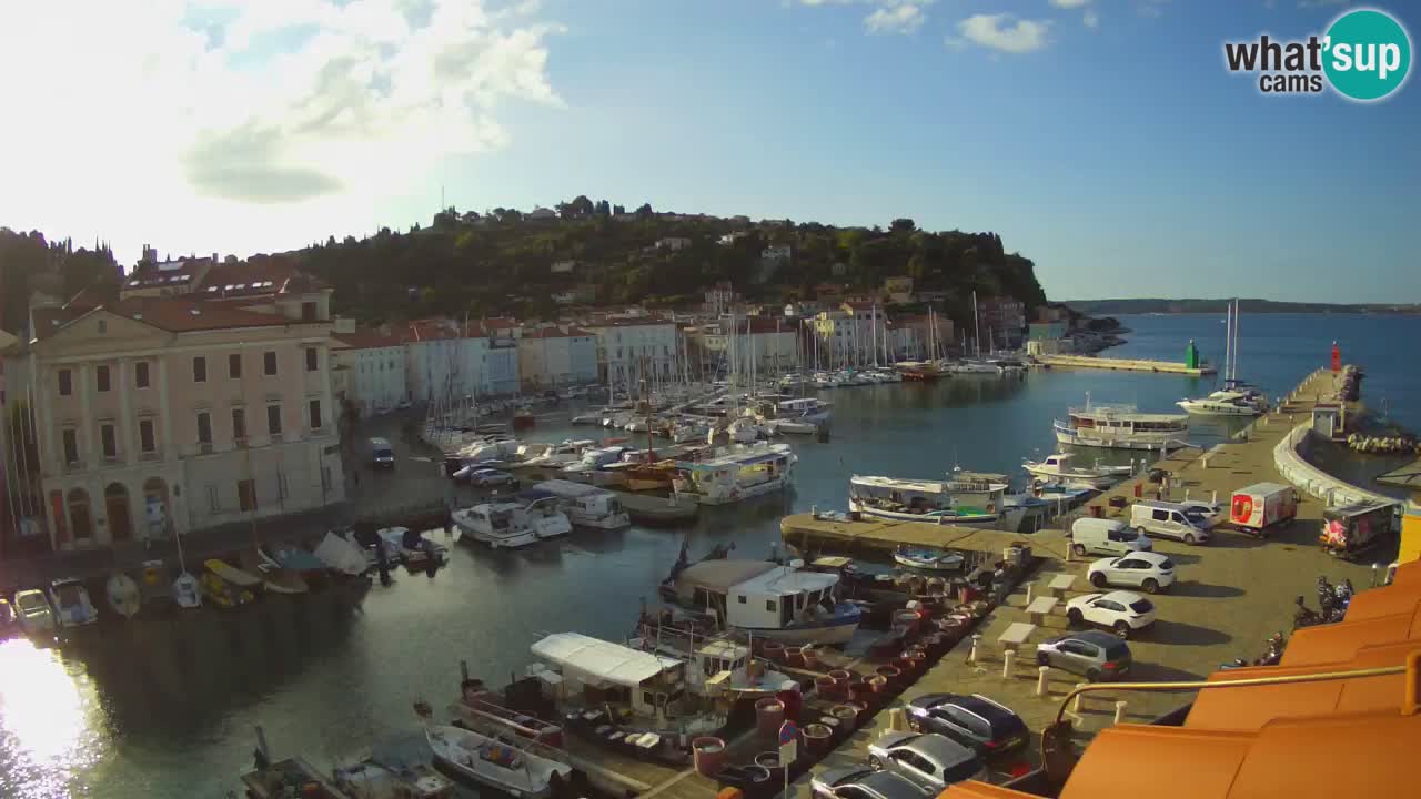 Live webcam from Piran “Mandrač” – Amazing live view from Villa Piranesi