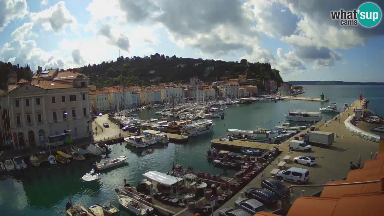 Live webcam from Piran “Mandrač” – Amazing live view from Villa Piranesi