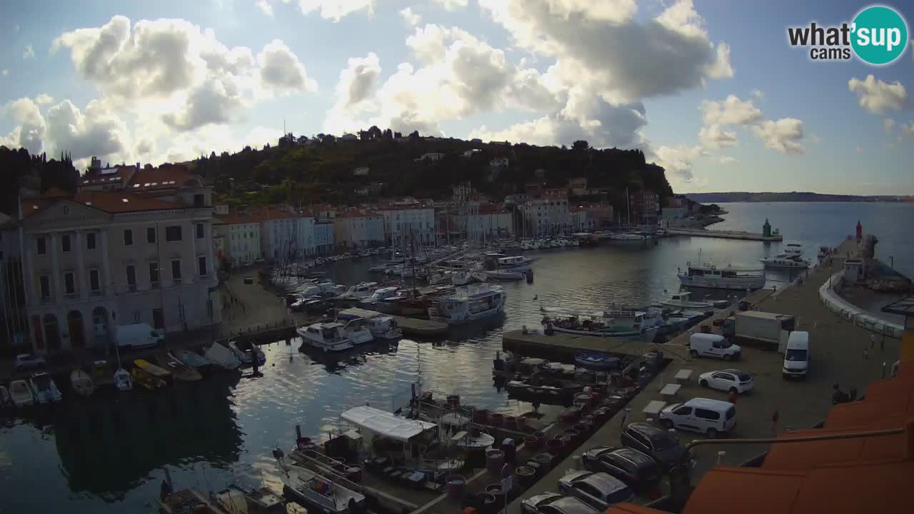 Live webcam from Piran “Mandrač” – Amazing live view from Villa Piranesi