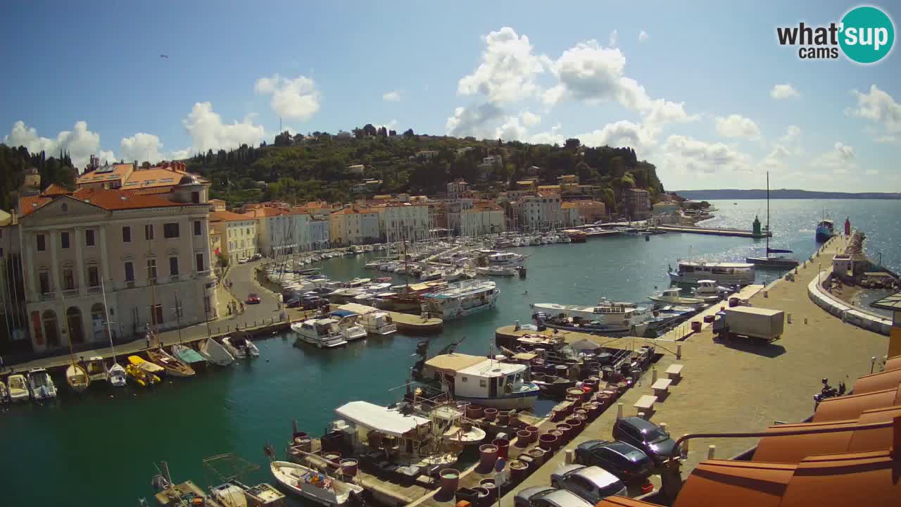 Live webcam da Pirano “Mandrač” – Splendida vista live da Villa Piranesi