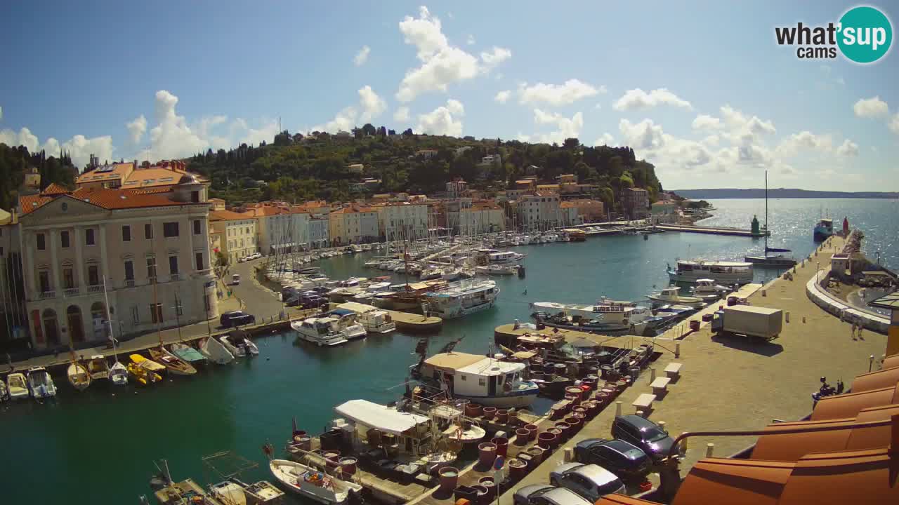 Live webcam da Pirano “Mandrač” – Splendida vista live da Villa Piranesi