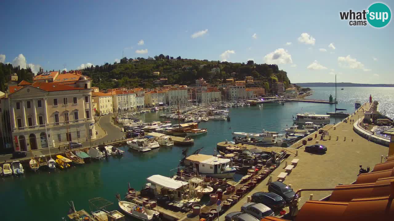 Live webcam da Pirano “Mandrač” – Splendida vista live da Villa Piranesi
