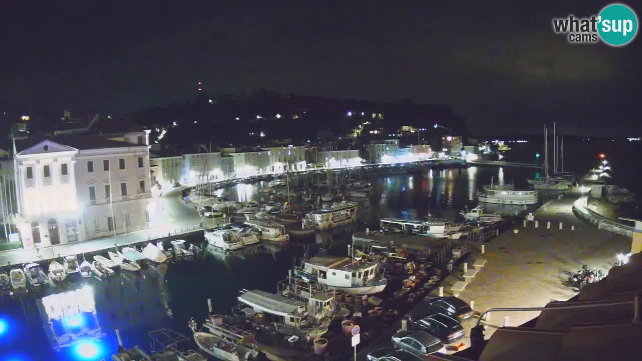 Live webcam da Pirano “Mandrač” – Splendida vista live da Villa Piranesi