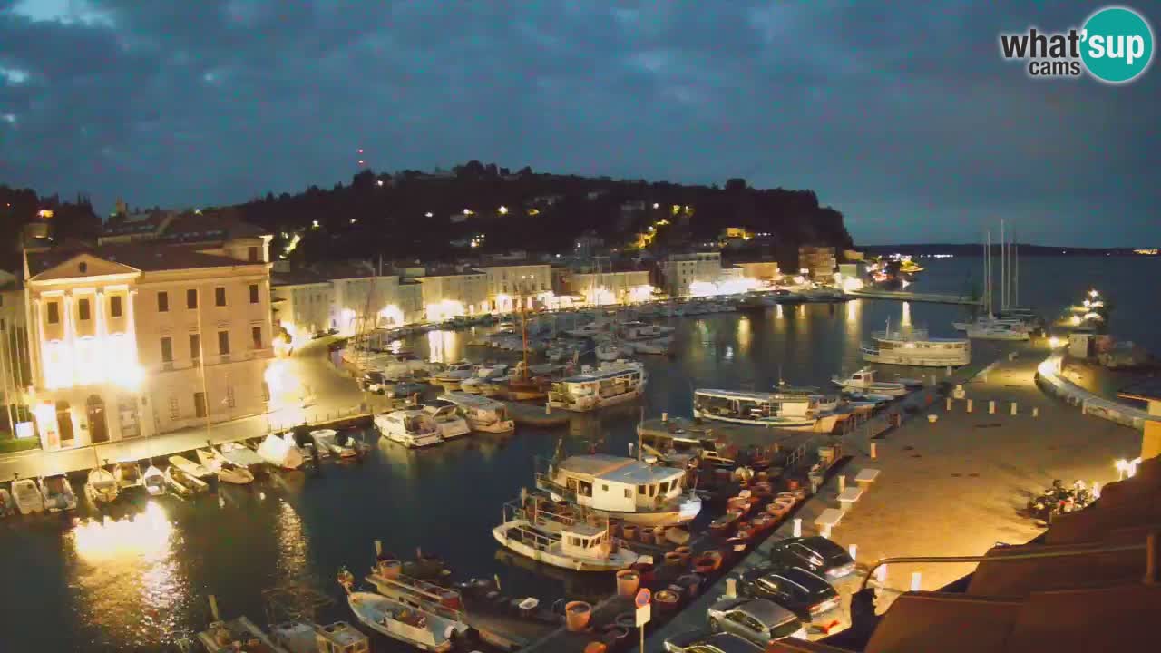 Live webcam da Pirano “Mandrač” – Splendida vista live da Villa Piranesi