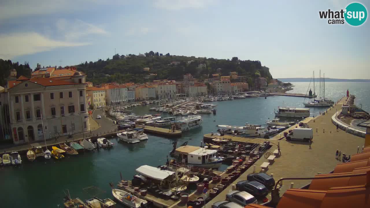Live webcam from Piran “Mandrač” – Amazing live view from Villa Piranesi