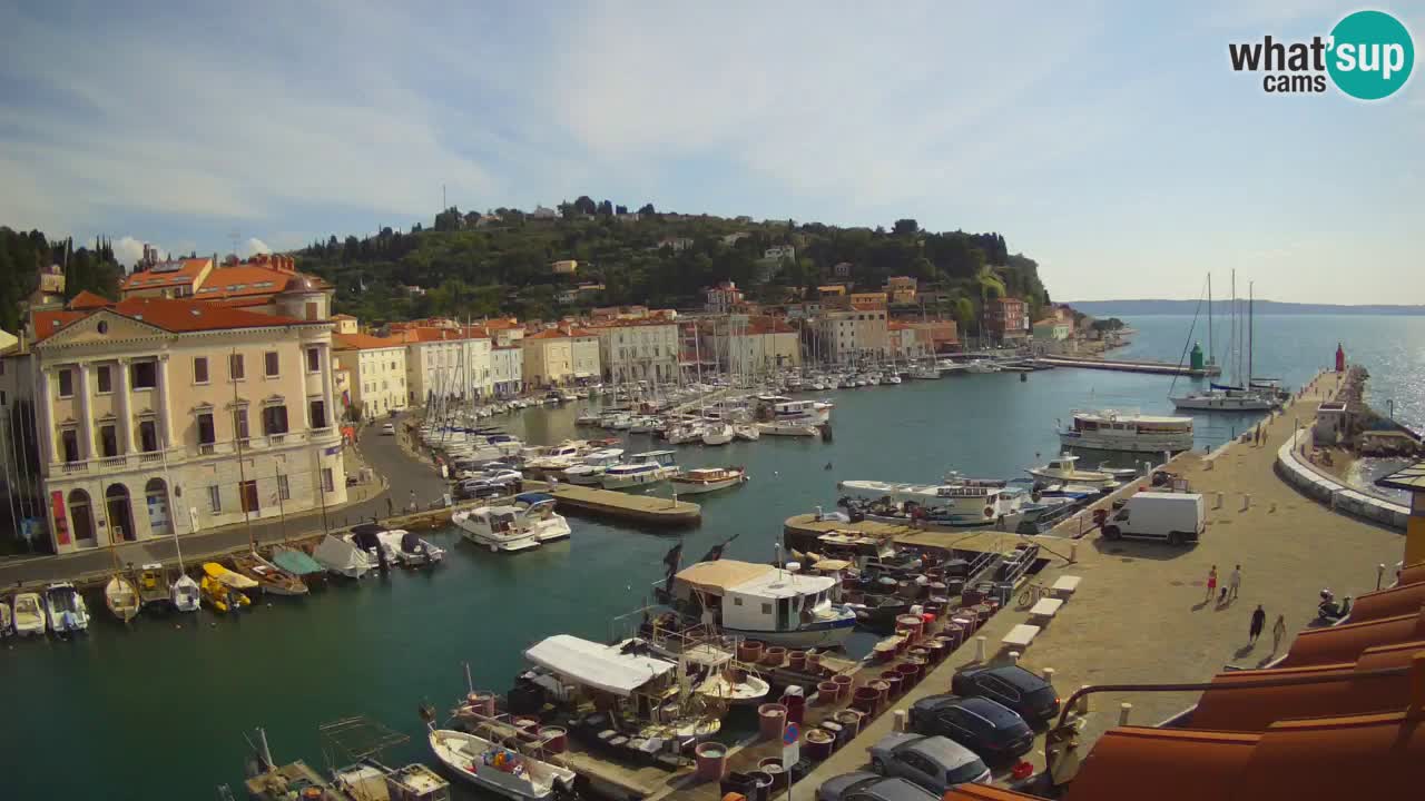 Live webcam from Piran “Mandrač” – Amazing live view from Villa Piranesi