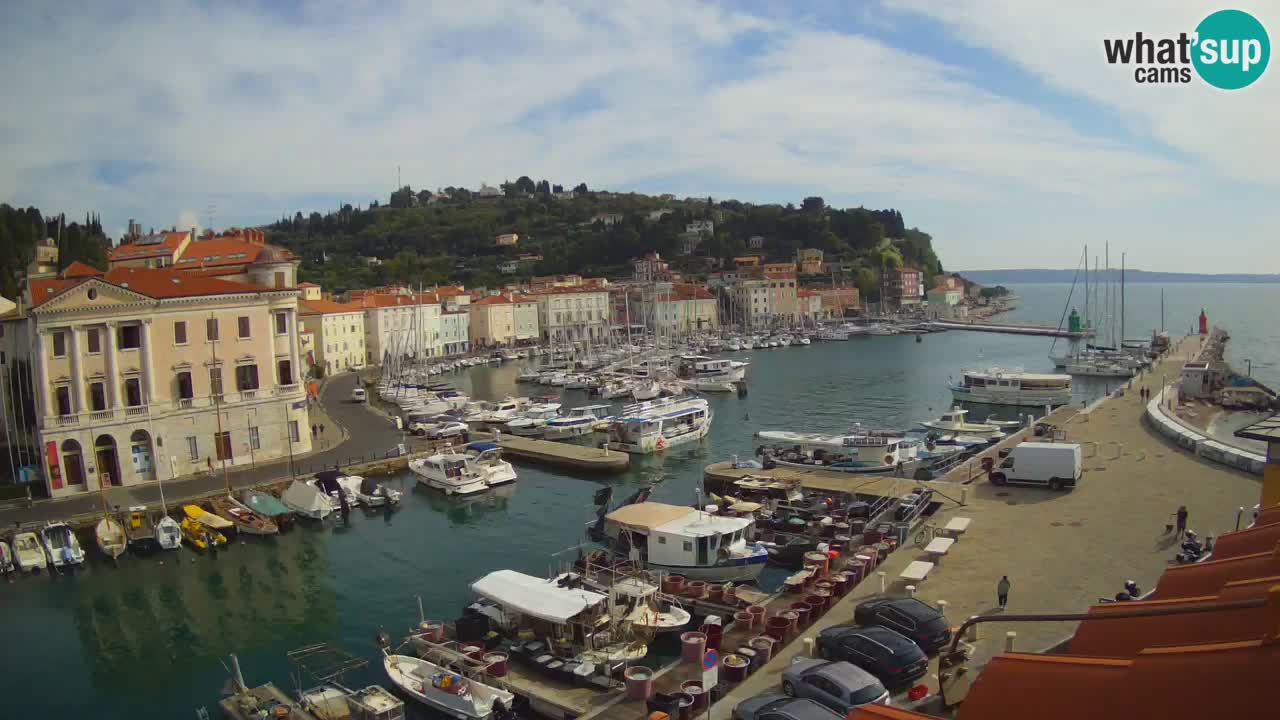 Live-Webcam aus Piran “Mandrač” – Erstaunliche Live-Ansicht von Villa Piranesi