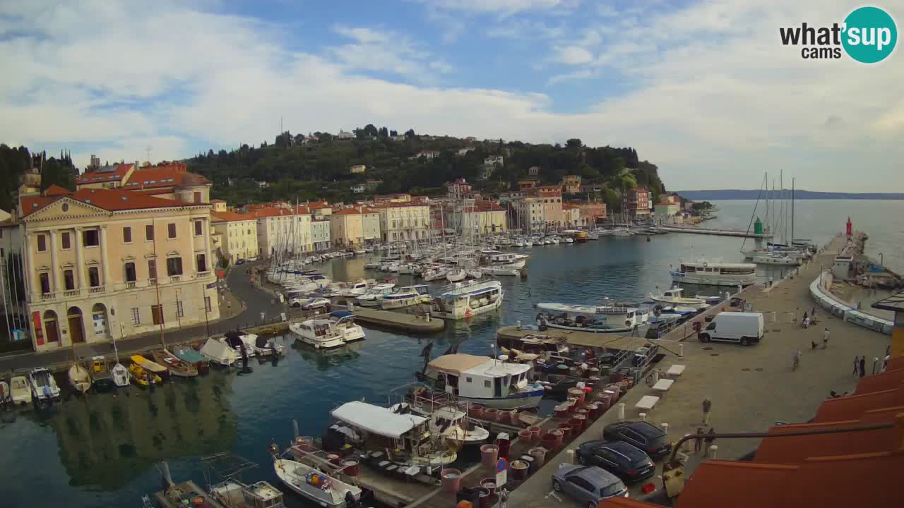 Live webcam da Pirano “Mandrač” – Splendida vista live da Villa Piranesi