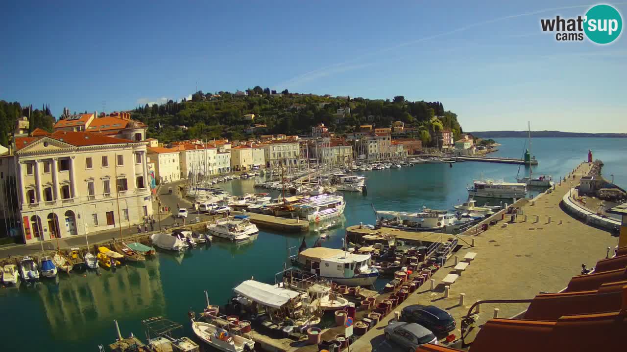Live webcam from Piran “Mandrač” – Amazing live view from Villa Piranesi