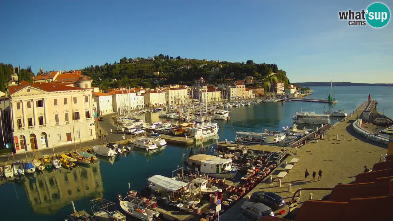 Live-Webcam aus Piran “Mandrač” – Erstaunliche Live-Ansicht von Villa Piranesi