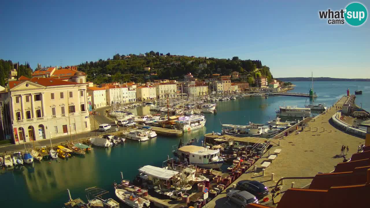 Live-Webcam aus Piran “Mandrač” – Erstaunliche Live-Ansicht von Villa Piranesi