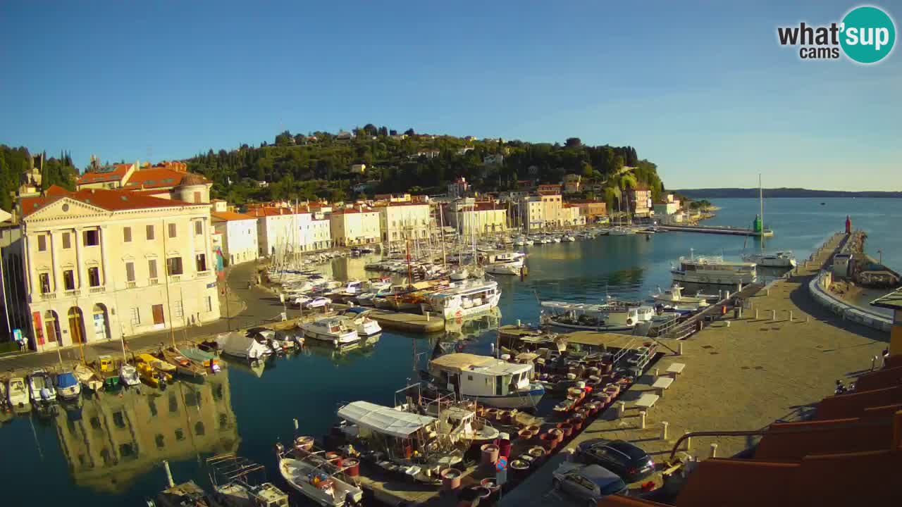 Live-Webcam aus Piran “Mandrač” – Erstaunliche Live-Ansicht von Villa Piranesi