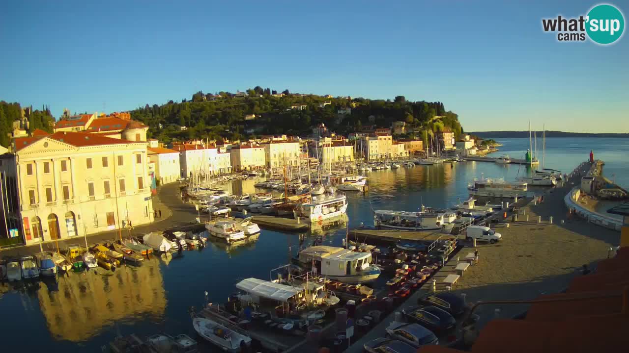 Live webcam da Pirano “Mandrač” – Splendida vista live da Villa Piranesi