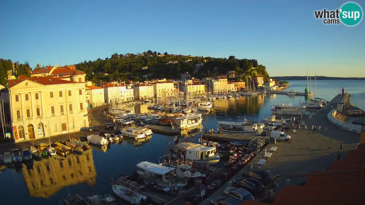 Live webcam from Piran “Mandrač” – Amazing live view from Villa Piranesi
