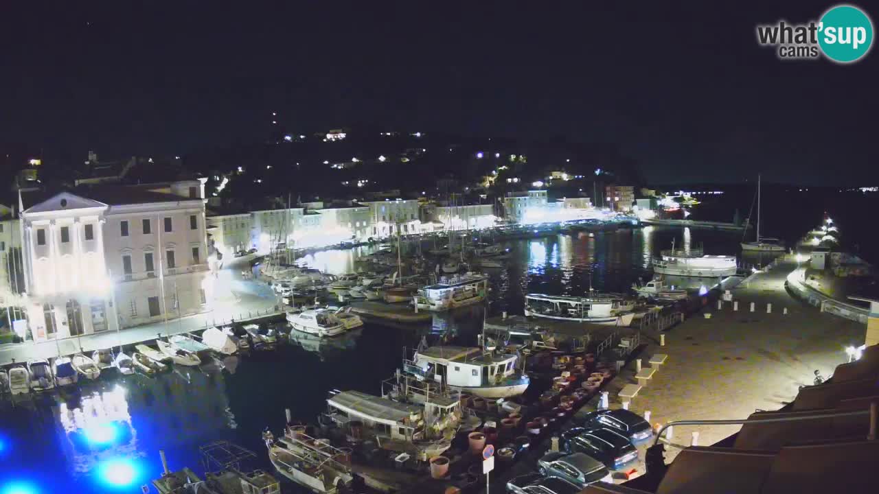 Webcam en direct de Piran “Mandrač” – Incroyable vue en direct de la Villa Piranesi