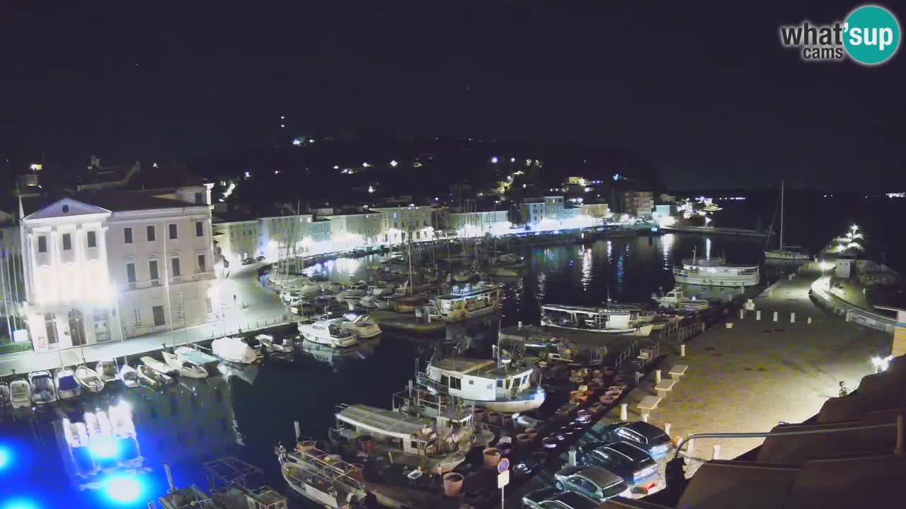 Webcam en direct de Piran “Mandrač” – Incroyable vue en direct de la Villa Piranesi