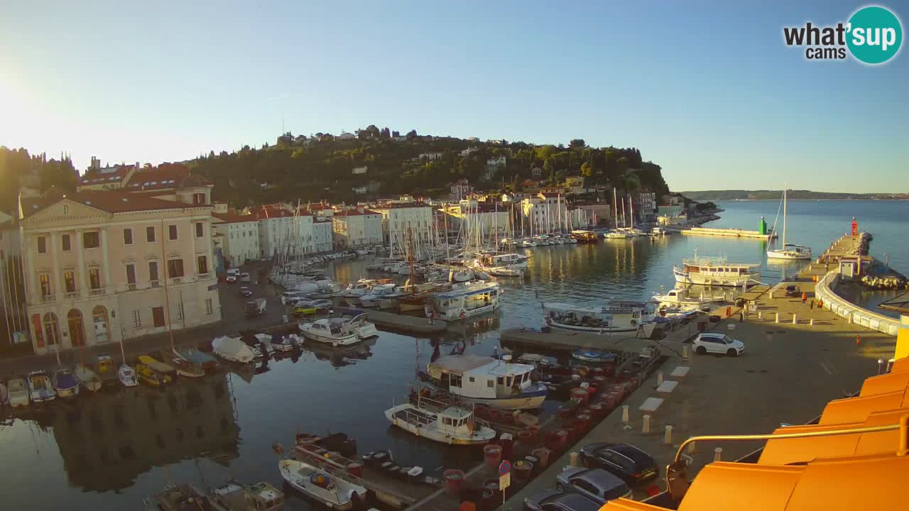 Live webcam da Pirano “Mandrač” – Splendida vista live da Villa Piranesi