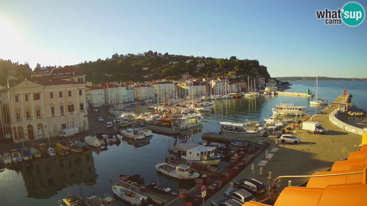 Live-Webcam aus Piran “Mandrač” – Erstaunliche Live-Ansicht von Villa Piranesi