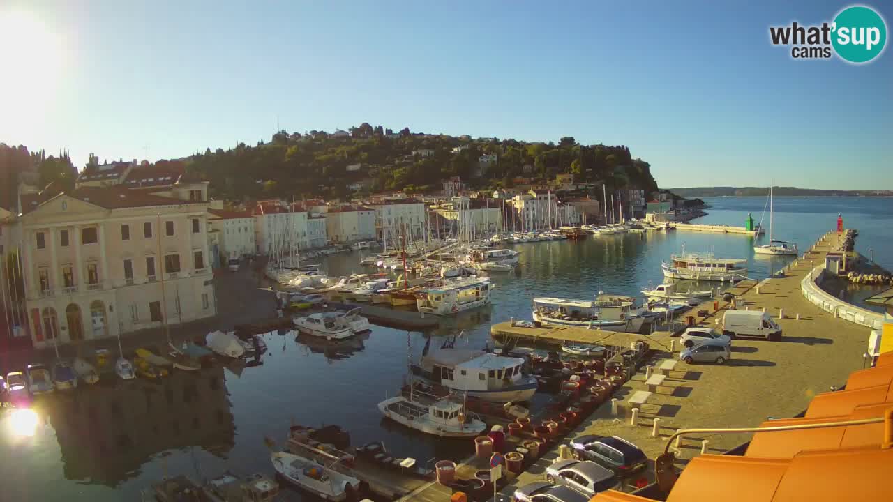 Live webcam from Piran “Mandrač” – Amazing live view from Villa Piranesi