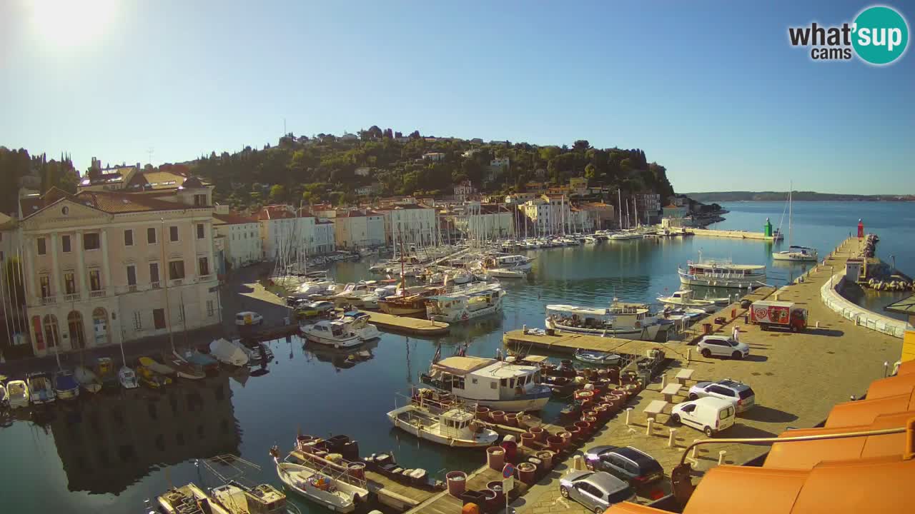 Live-Webcam aus Piran “Mandrač” – Erstaunliche Live-Ansicht von Villa Piranesi
