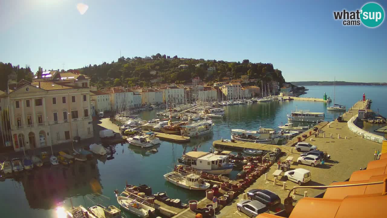 Live webcam da Pirano “Mandrač” – Splendida vista live da Villa Piranesi