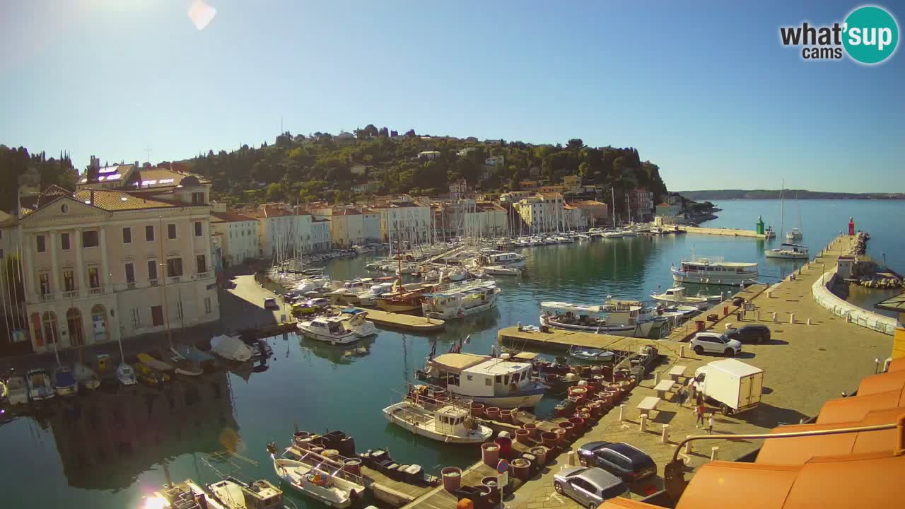 Live-Webcam aus Piran “Mandrač” – Erstaunliche Live-Ansicht von Villa Piranesi