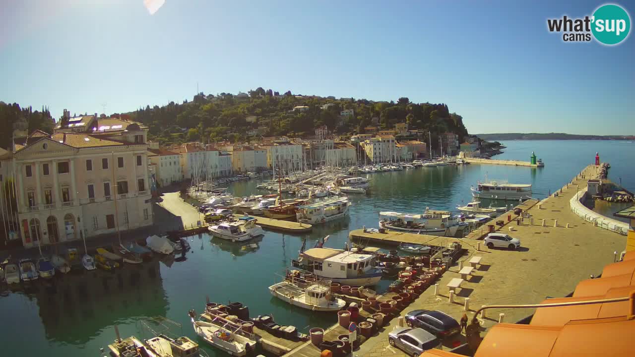 Live webcam da Pirano “Mandrač” – Splendida vista live da Villa Piranesi