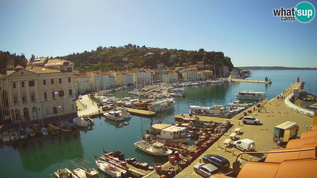 Live webcam da Pirano “Mandrač” – Splendida vista live da Villa Piranesi