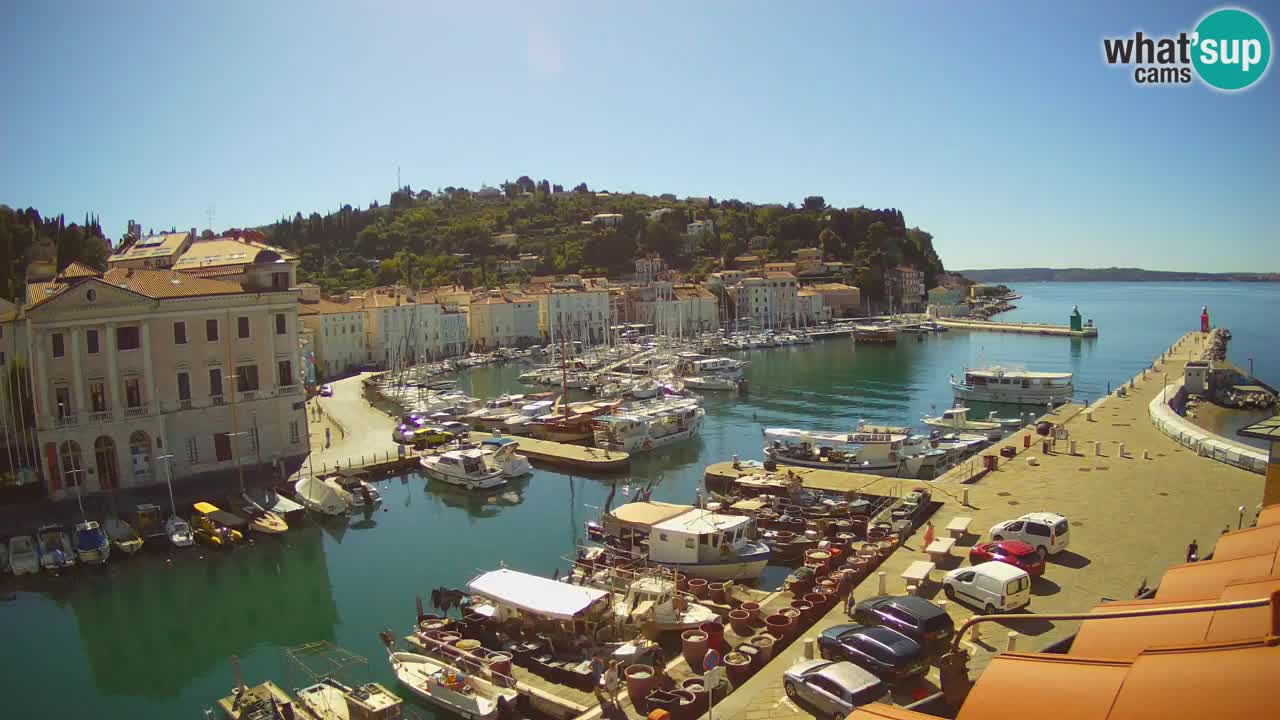 Live-Webcam aus Piran “Mandrač” – Erstaunliche Live-Ansicht von Villa Piranesi