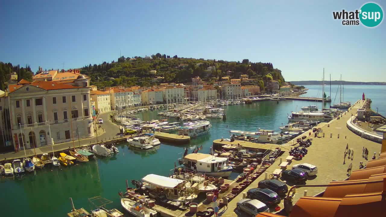 Live-Webcam aus Piran “Mandrač” – Erstaunliche Live-Ansicht von Villa Piranesi