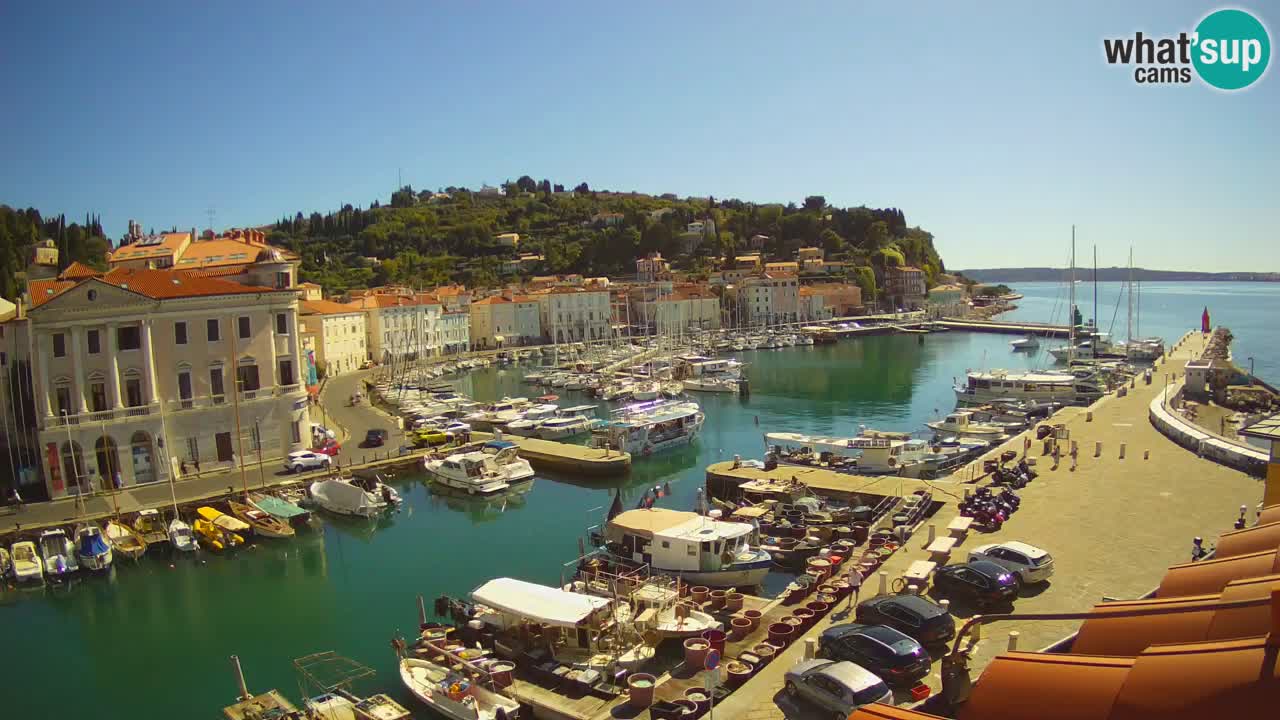 Live webcam da Pirano “Mandrač” – Splendida vista live da Villa Piranesi