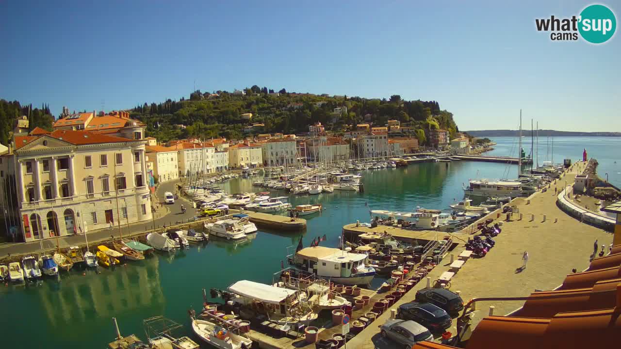 Live webcam from Piran “Mandrač” – Amazing live view from Villa Piranesi