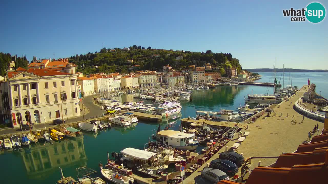 Live webcam da Pirano “Mandrač” – Splendida vista live da Villa Piranesi