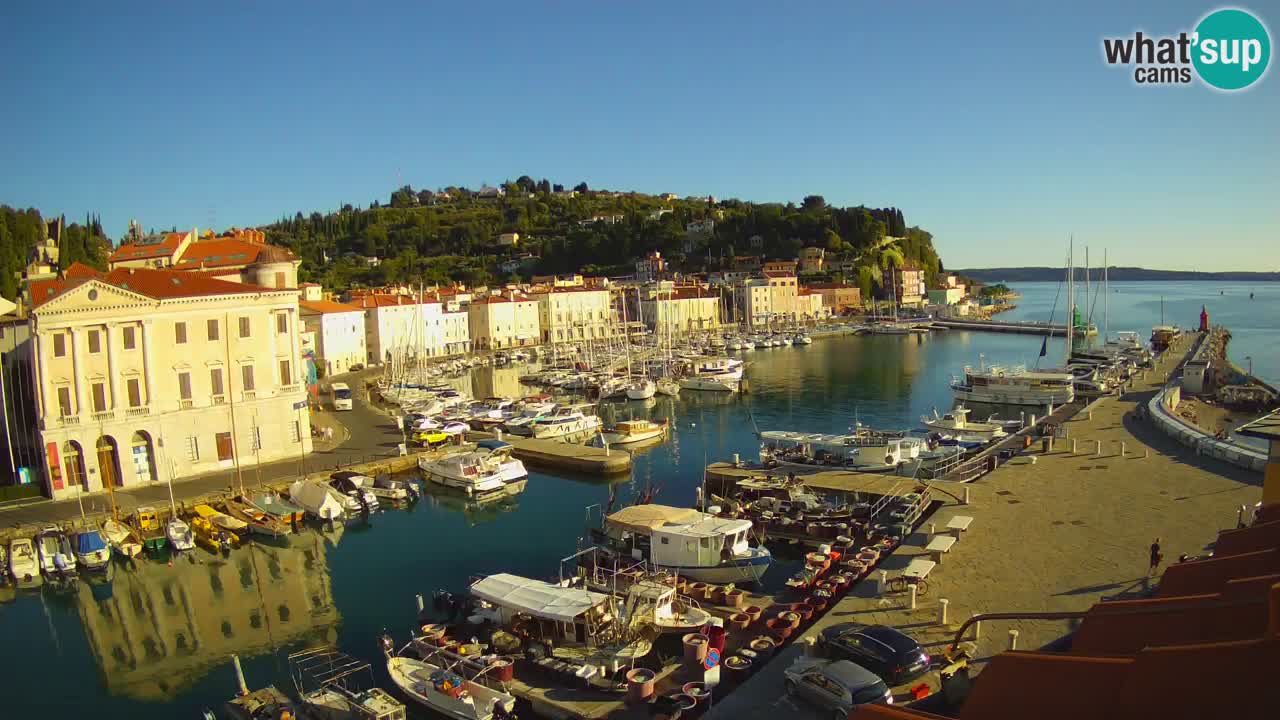 Cámara web en vivo desde Piran “Mandrač” – Increíble vista en vivo desde Villa Piranesi