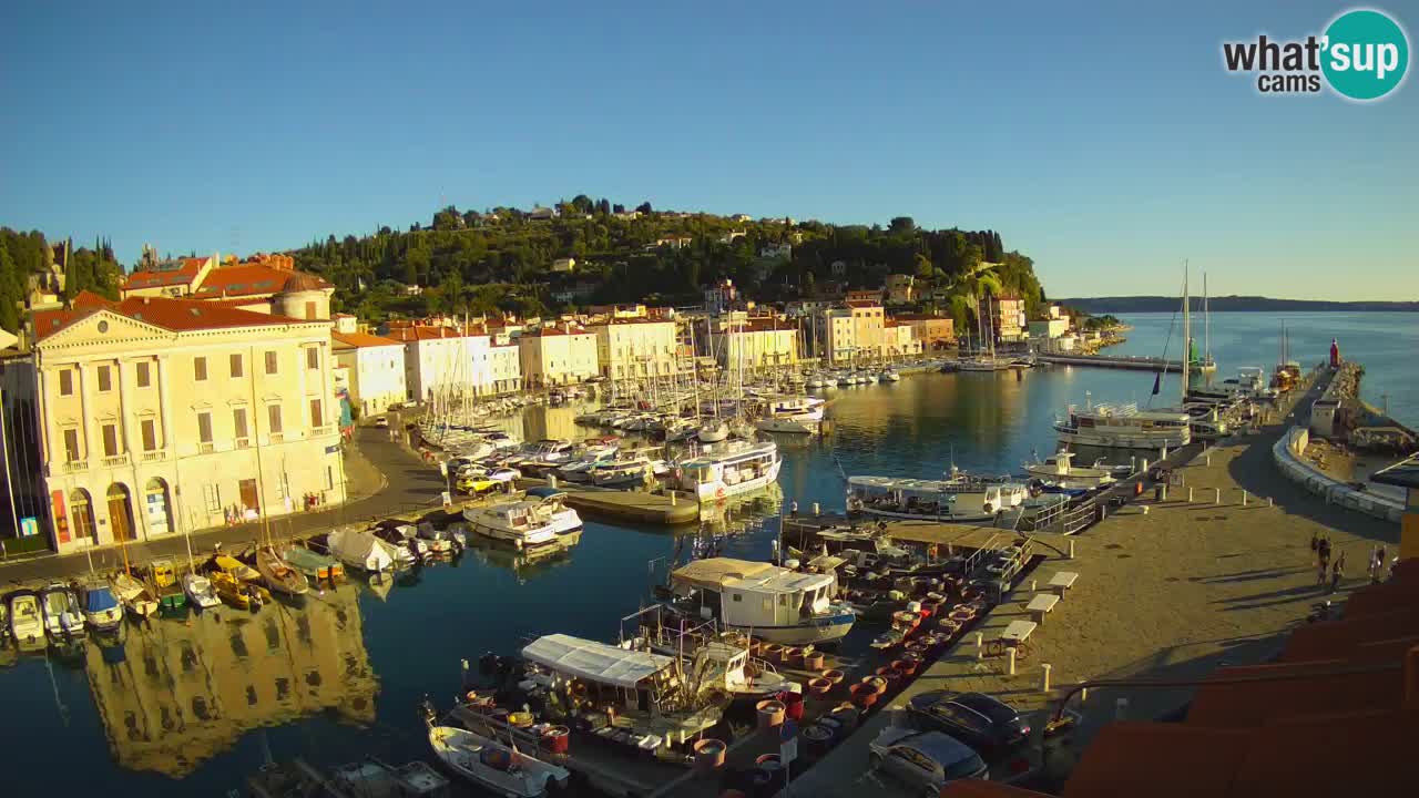 Live webcam da Pirano “Mandrač” – Splendida vista live da Villa Piranesi