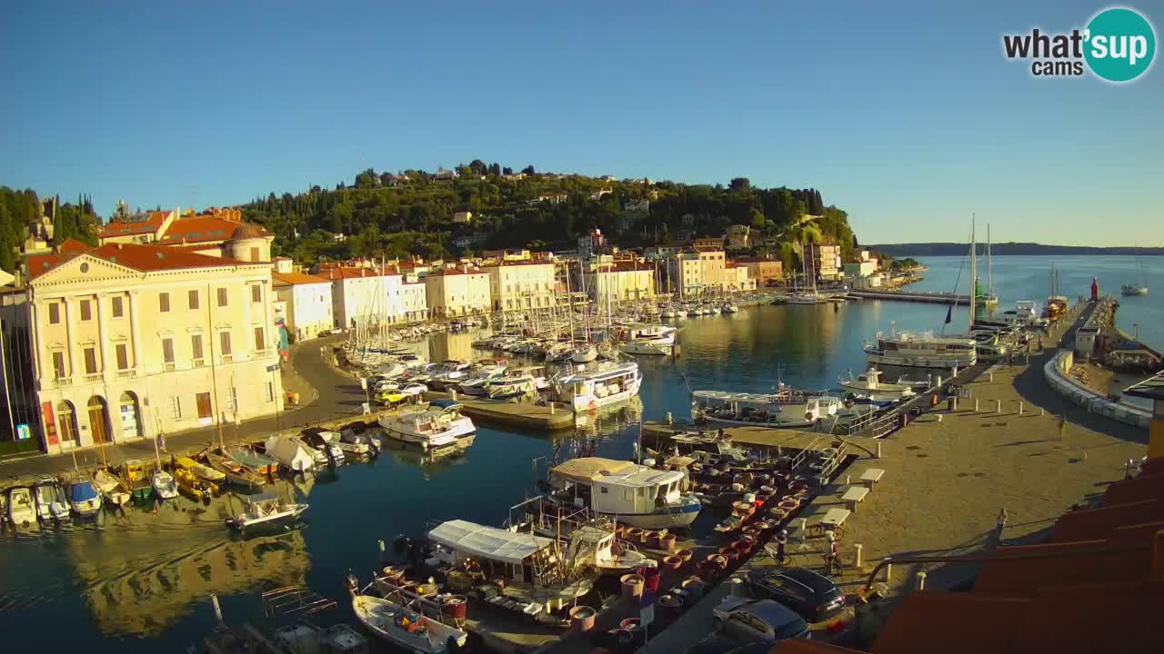 Live-Webcam aus Piran “Mandrač” – Erstaunliche Live-Ansicht von Villa Piranesi