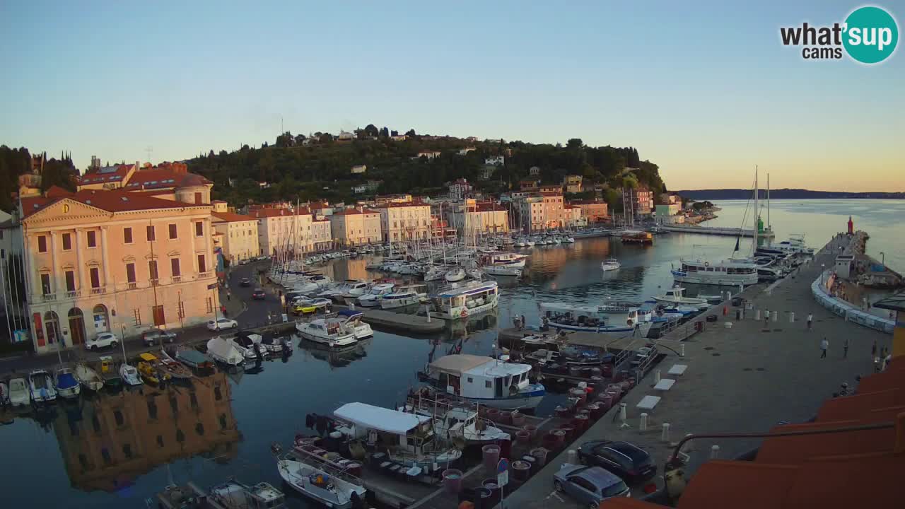 Live webcam da Pirano “Mandrač” – Splendida vista live da Villa Piranesi