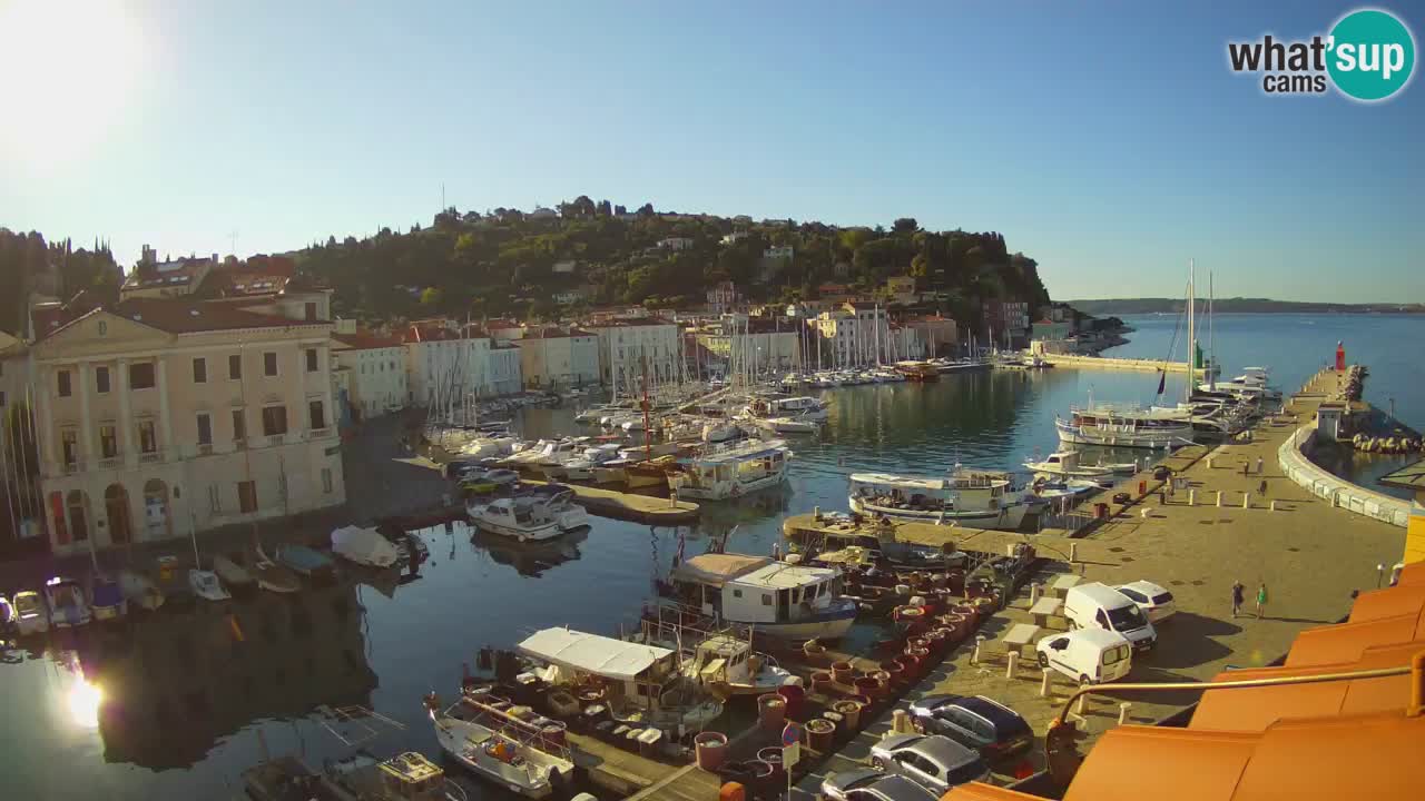 Live-Webcam aus Piran “Mandrač” – Erstaunliche Live-Ansicht von Villa Piranesi